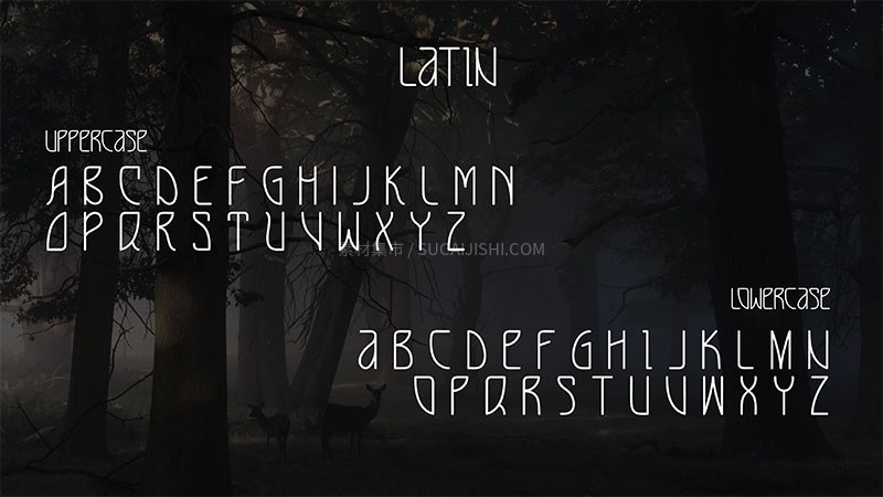 LUNNA细线几何字体,免费可商用